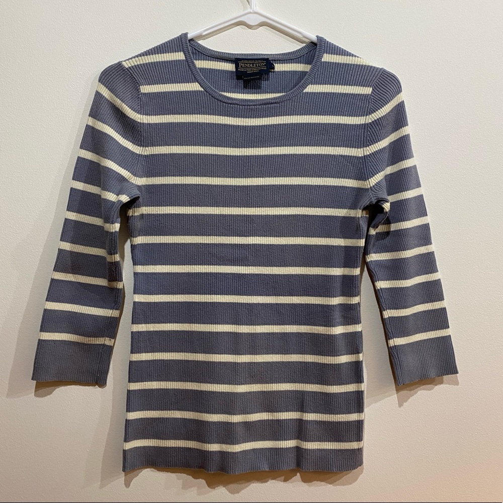 Pendleton Striped Sweater Euc - image 1